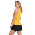 thumbnail image 2 of Expert Brand USA-Made Women's Oxymesh™ Athletic Sleeveless T-Shirt, Gold, Small, 2 of 6