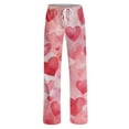 thumbnail image 5 of Pajama Bottoms for Women Heart Funny Holiday Love Heart Pj Pants Relaxed Fit Wide Leg Heart Pj Pants Valentines Day Gifts, 5 of 6