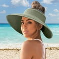 thumbnail image 1 of Womens Sunshade Hat Open Top Big Sunscreen Foldable Korean Edition Sun Hat for Outdoor Activities and Fashion, 1 of 3