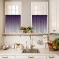 thumbnail image 3 of Rustic Retro Curtain Valances Set Wildflower Colorful Floral Blossom Plant Kitchen Curtains 24&nbsp;inch Length Rod Pocket Valance and Tiers 3 Piece Set Small Bedroom Bathroom Laundry Decor, 3 of 9