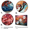 thumbnail image 3 of Designart "Trees Abstract Pink Peach Euphony" Modern Floater Framed Canvas Print, 3 of 7