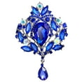 thumbnail image 2 of Trayknick Broche Élégante en Alliage Résistant à la Rouille pour Banquet Argent Bleu, 2 of 13