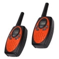 thumbnail image 3 of Walkie-talkies inalámbricos portátiles de 0,5 W y 3 km de largo alcance, color naranja, radio bidireccional de juguete para niños, para Brasil., 3 of 14
