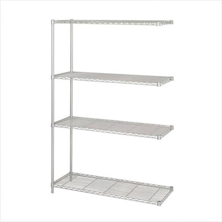 Safco Wire Add On Unit - Gray