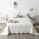 thumbnail image 1 of Colcha de estilo europeo de lujo para el hogar, cobertor de cama suave, manta bordada de verano, 1 o 3 unidades, 1 of 5