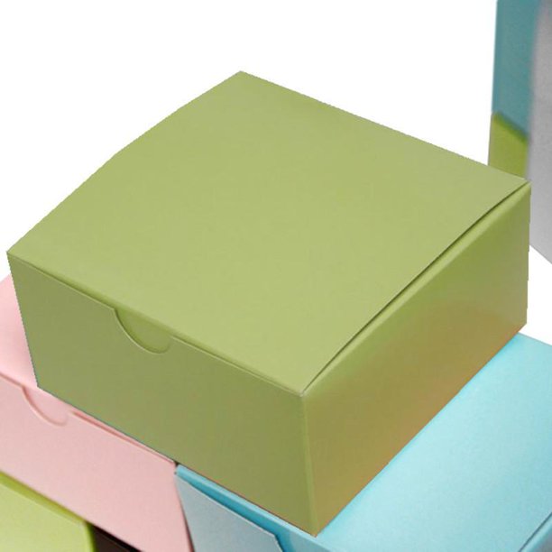 100 PCS 4"x4"x2" Sage Green Cake Party Favor Boxes