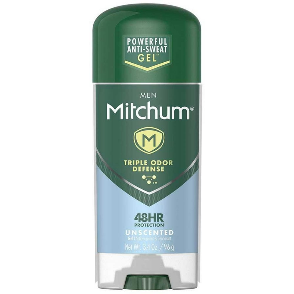 Mitchum Triple Odor Defense Unscented Gel, AntiPerspirant & Deodorant