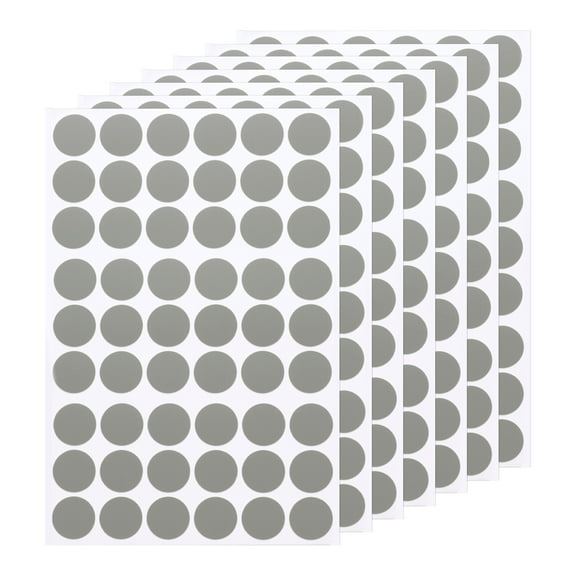 Uxcell 7 PCS Self-Adhesive Screw Hole Sticker, 0.83" Silver grey Screw Hole Cover