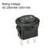 thumbnail image 3 of Interruptor de palanca ovalado único para barco, interruptor negro para barco, coche, marino, 3 pines ON/OFF/ON AC 250V/6A 125V/10A, 3 of 4