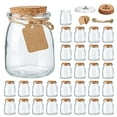 thumbnail image 1 of Mini Yogurt Jars 30 Pack, 7 oz Glass Favor Jars with Cork Lids, Glass Pudding jars, Glass Containers with Lids, Mason Jar Wedding Favors Honey Pot with Label Tags and String, 1 of 4