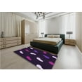 thumbnail image 4 of Ahgly Company Indoor Round Patterned Rebecca Purple Area Rugs, 6' Round, 4 of 6