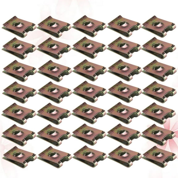 ROSENICE U Type Car Fasteners Assortment 50Set Manganese Steel U Clips For Bumper Fixing And Dashboard Assembly
