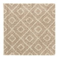thumbnail image 3 of Unique Loom Trellis Shag Collection Area Rug - Ruth (5' 3" Square Light Brown/Ivory), 3 of 11