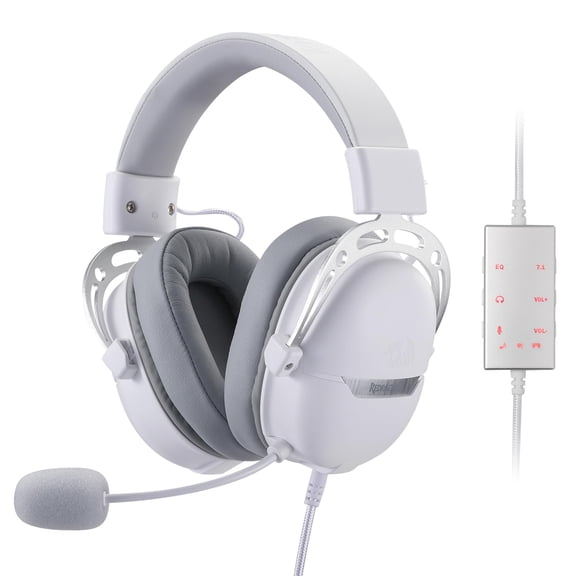Redragon H376 Aurora Wired Gaming Headset, Virtual 7.1 Surround Sound, 40mm Drivers, in-line Co