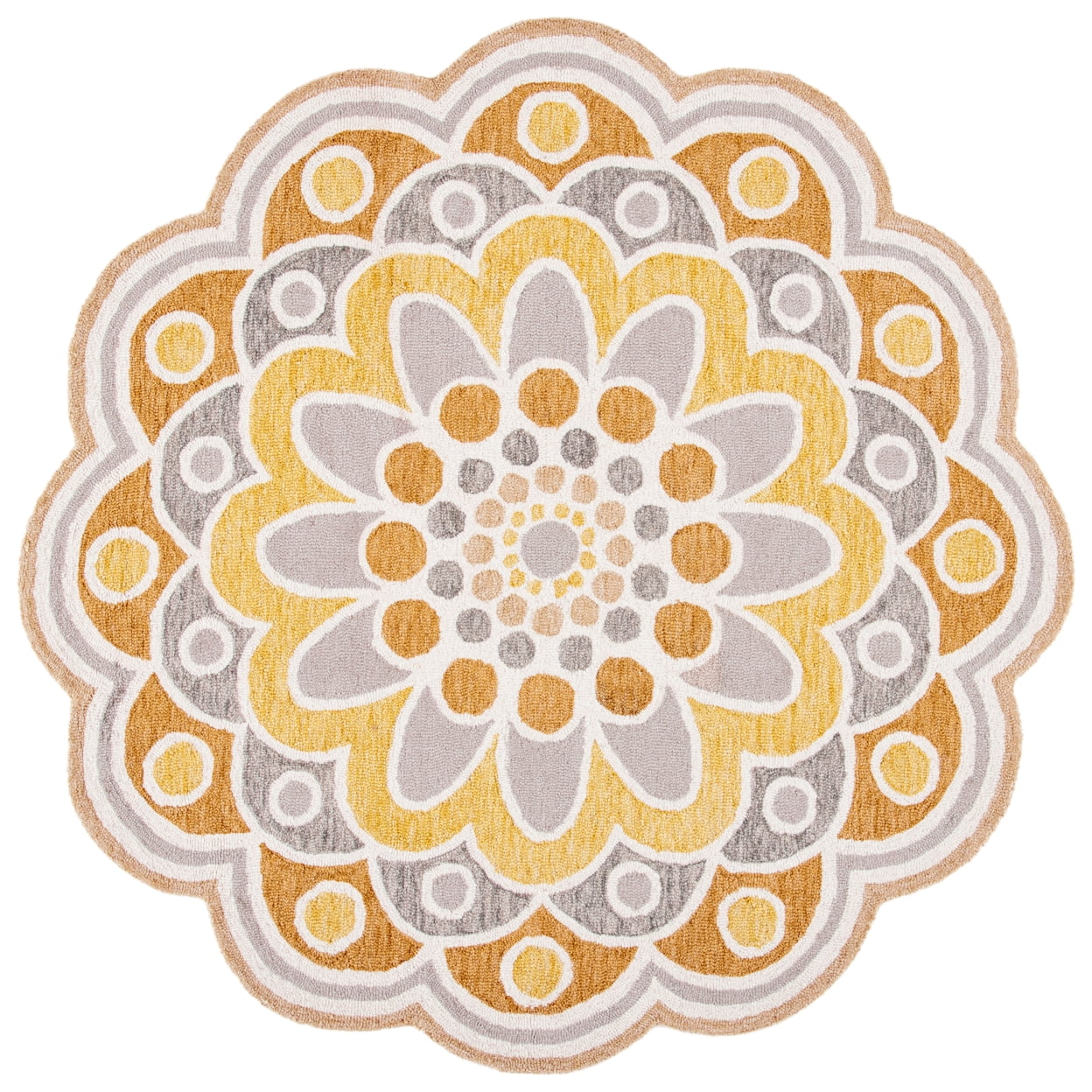 SAFAVIEH Novelty NOV101B Handmade Grey / Gold Rug