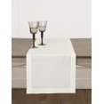 thumbnail image 2 of Home Linen Summer Table Runner 35x 183CM Pure Linen Marfil Camino de mesa para tocador, boda, cena - Clásico, hecho a mano y lavable a máquina, 2 of 5