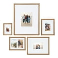 thumbnail image 1 of Kate and Laurel Gallery Transitional Frame Set, Set of 5, Rustic Brown, Sophisticated Picture Frame Collage With Multiple Sizes Included, 1 of 7