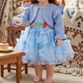 thumbnail image 6 of 18 Inch Doll Clothes Set, Knit Cardigan & Tulle Dress with 3D Butterfly, Winter Princess Outfit for Dolls, 6 of 6