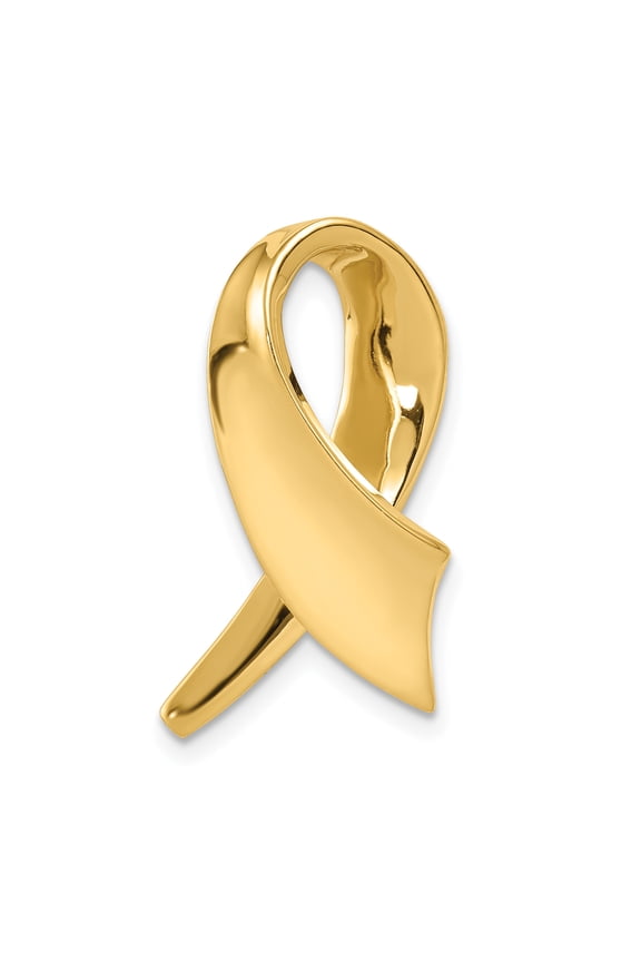 14k Yellow Gold Fits up to 6mm Regular 10mm Fancy/Reversible Omega Slide
