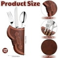 thumbnail image 2 of Cowboy Holster Silverware Holders Cardstock Western Party Tableware Supplies Cutlery Sleeve Knife and Fork Holder Vintage Utensil Holders for Western Rodeo Party Favors (120 Pcs), 2 of 7