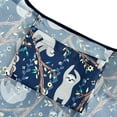 thumbnail image 4 of Wrapables Large & Small Foldable Tote Nylon Reusable Grocery Bags, Set of 2, Sloths, 4 of 5
