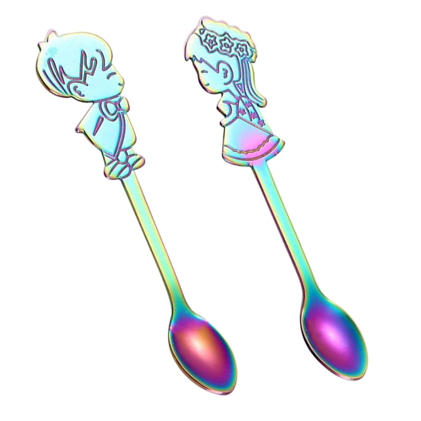 Cucharadas De Sopa Dibujos Animados de material acero Inoxidable Para Bodas Vendidas Gloria Cuchara de café de acero inoxidable