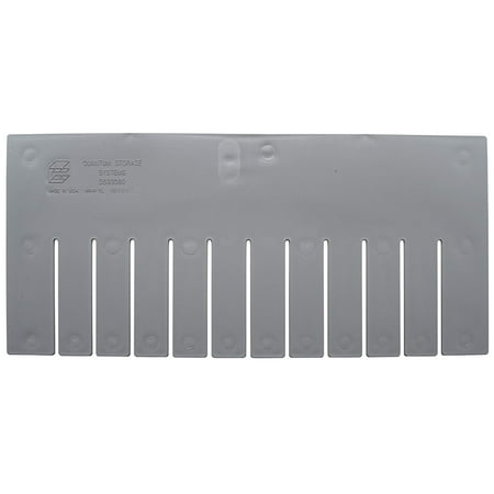 Grey Systems - Quantum Storage Systems DL93080 Long Divider for Dividable Grid Container DG93080, Gray, 6-Pack
