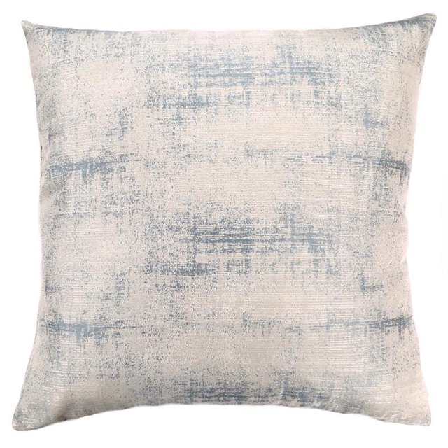 Coban Feather and Down Throw Pillow In Sea Foam Jacquard Fabric