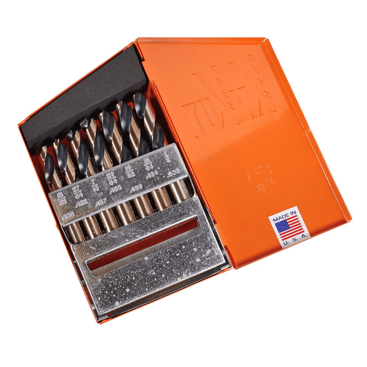 KnKut 29 Piece Short Stubby Length Drill Bit Set 1/16"-1/2" by 64ths