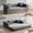 Gray, variant on LUXAPA 78.6" Sleeper Sofa Bed, Comfy Modular 2-in-1 Convertible Couch, Corduroy Upholstered Deep Seat Sofa for Living Room & Small Spaces, Modern Folding Guest Bed with 2 Pillows, Orange