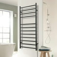 thumbnail image 5 of KEG Towel Warmer Wall Mounted with Built-in Timer 12 Bars Electric Stainless Steel Heated Towel Racks for Bathroom, Hot Plug-in Bath Towel Heater Matte Black, 5 of 7
