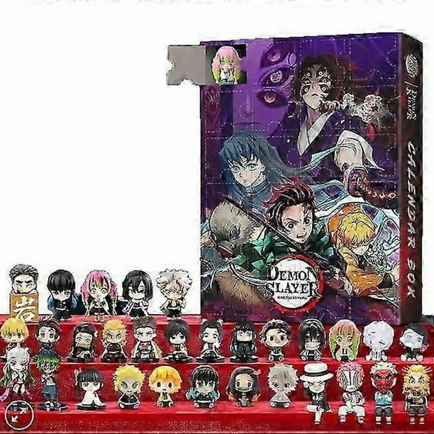 Christmas Advent Calendar Blind Box Demon Slayer Themed for Holiday Gifting