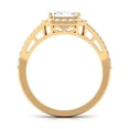 thumbnail image 2 of Rosec Jewels Statement Cubic Zirconia Engagement Ring - AAAA Quality, 10K Yellow Gold, US 9.50, 2 of 8