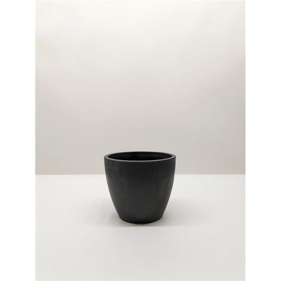 House Plant Dropship POT-PSW.CLASSIC-BLACK-4IN Terra Cotta Eco Pots - Black