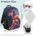 thumbnail image 7 of Aplkyhs School Backpack for Boys Girls Ages 6-18 Large Capacity Lightweight Water Resistant Ergonomic Padded Straps for Elementary Middle High School Back to School Baseball Player Print, 7 of 7