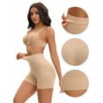 thumbnail image 3 of Unique Bargains High Waisted Seamless Control Panties XL Beige, 3 of 6