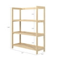 thumbnail image 5 of Jela Solid Wood 3 Shelf Unassembled Pantry Shelving - Unfinished, 5 of 11