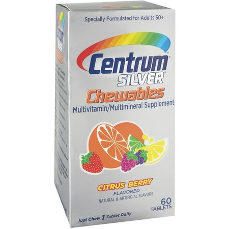 - Centrum Silver Adult 50+ Multivitamin Chewables, 60 ct, 3 pack