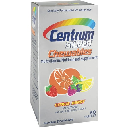 Centrum Silver Adult 50+ Multivitamin Chewables, 60 ct, 3