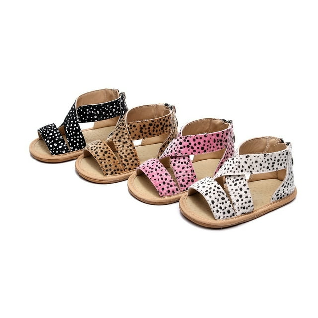 Bébé Garçons Filles Sandales Léopard Anti-Dérapantes Semelle en Caoutchouc Bambin Chaussures de Randonnée Extérieure