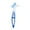 Blue, variant on Denture Cleaning Brush Multi-Layered Bristles False Brush Bristles & Ergonomic Rubber Handle Oral Care Tool