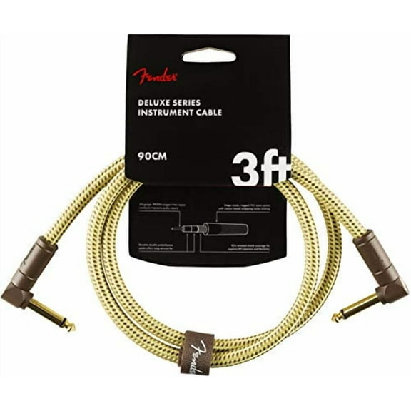 Fender Deluxe 3' Instrument Cable - Tweed