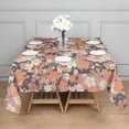 thumbnail image 3 of Pioneer Flower Floral Print Pattern Square Tablecloth,Waterproof Square Table Cover,Wipeable Spillproof Washable Table Cover for Home Kitchen Party Decor 42"X42"(107x107cm), 3 of 6
