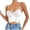 White, variant on tarylea Corset Tops for Women Sleeveless Going out Lace Mesh Top Spaghetti Strap Party Club Top