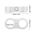thumbnail image 5 of Unique Bargains 4 Pcs AN10 Hose Separator Clamps Fuel Line Connector for Oil Fuel Hose Replacement Silver Tone, 5 of 6