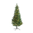 thumbnail image 1 of Árbol de Navidad Pino Artificial 1.80M Frondoso Con 250 Luces LED Verde Soporte de Metal Skygreen verde, 1 of 4