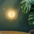 thumbnail image 3 of Butterfly Wall Lamp Indoor Minimalist Colors Interior Lighting Wall Sconce Night Lights for Stair Living Room Bedroom Decor - 25x16cm, 3 of 6