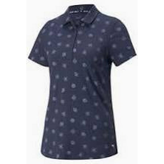 Puma Women's Cloudspun Garden Polo (Navy Blazer/Bright White) XS
