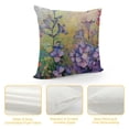 thumbnail image 4 of Qinduosi Flower Throw Pillow Cushion Cover, in on Blurred Abstract Background with Picture Print, Decorative Square Accent Pillow Case,", Dark Lavender White, 4 of 5