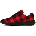 thumbnail image 5 of Uminder Womens Running Shoes Plaid Sneakers Black Shoes Size 9, 5 of 5